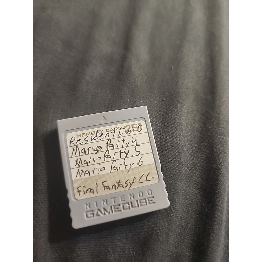 Official Nintendo‎ Gamecube Memory Card DOL-008 Gray Authentic OEM TESTED